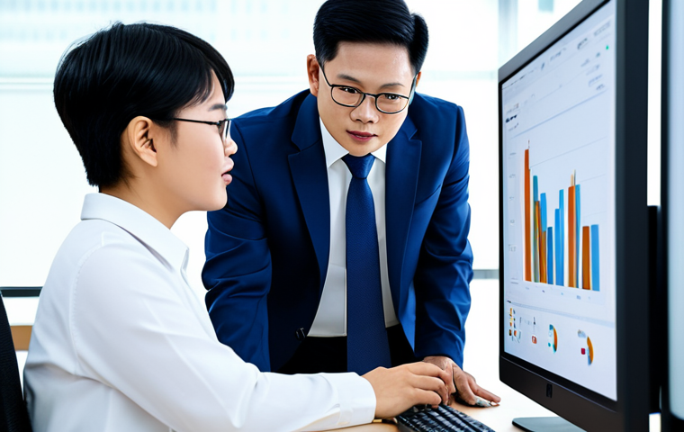 작업 자동화가 직장 문화에 미치는 영향 - Collaborative Team Using Automation Tools**
A diverse team of Vietnamese professionals collaboratin... 작업 자동화가 직장 문화에 미치는 영향 - Collaborative Team Using Automation Tools**
A diverse team of Vietnamese professionals collaboratin...