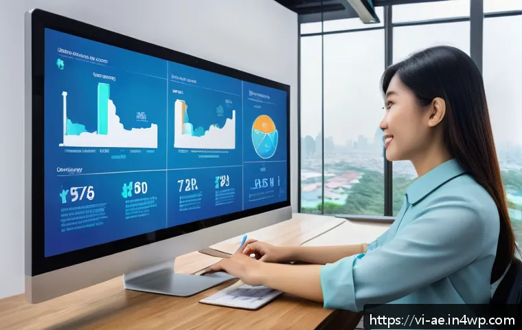 작업 자동화와 데이터 분석의 연관성 - A modern Vietnamese office environment with diverse young professionals collaborating around a large...
